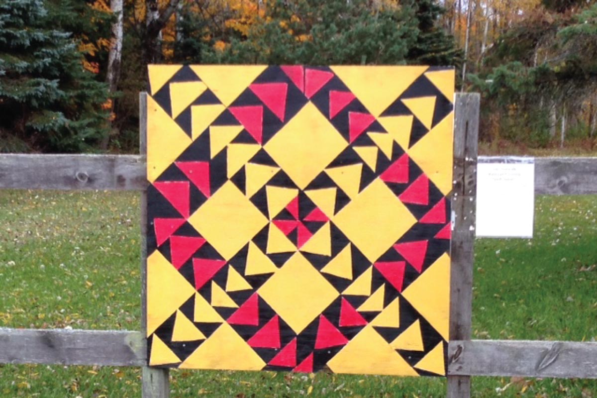 Norwalk Railroad Crossing Quilt Square