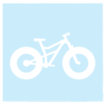 icon of fat tire bike