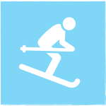icon of downhill skier