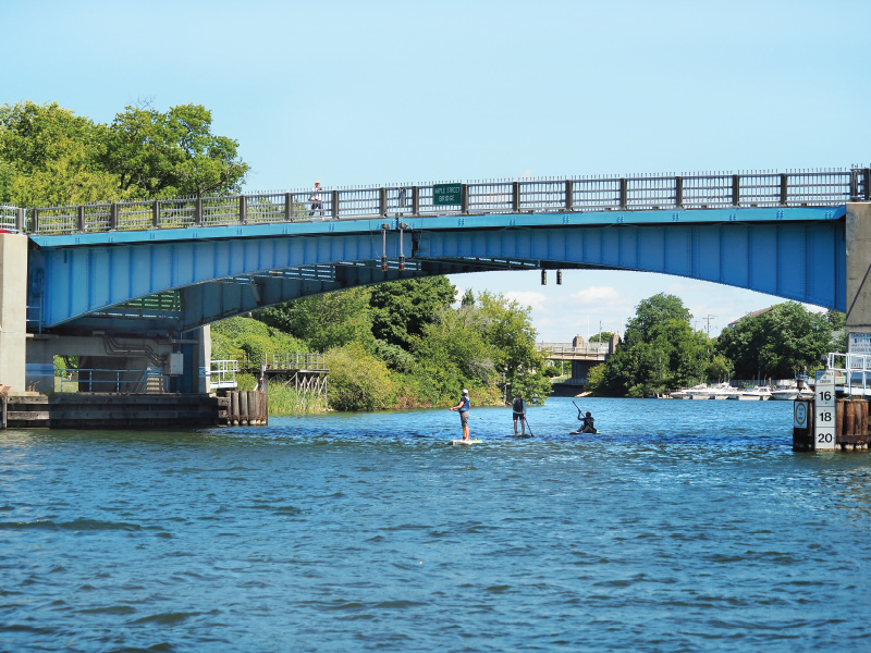 Drop your paddle board in the water