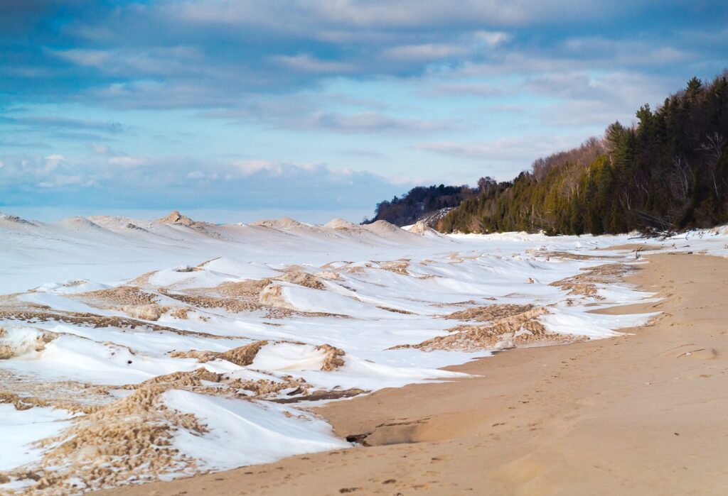 Beach in winter