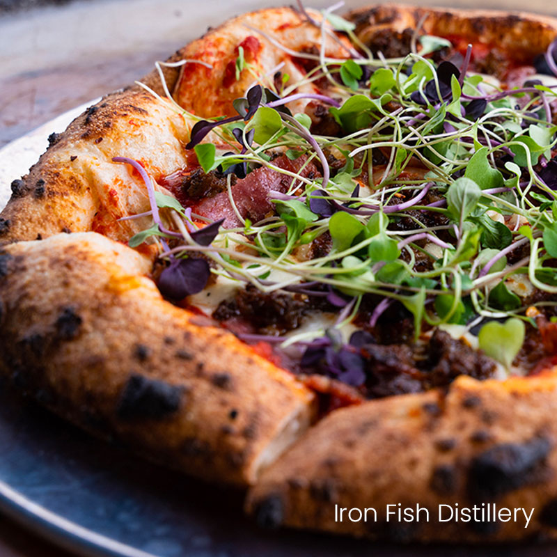 wood fired pizza from Ironfish