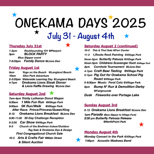 Onekama Days
