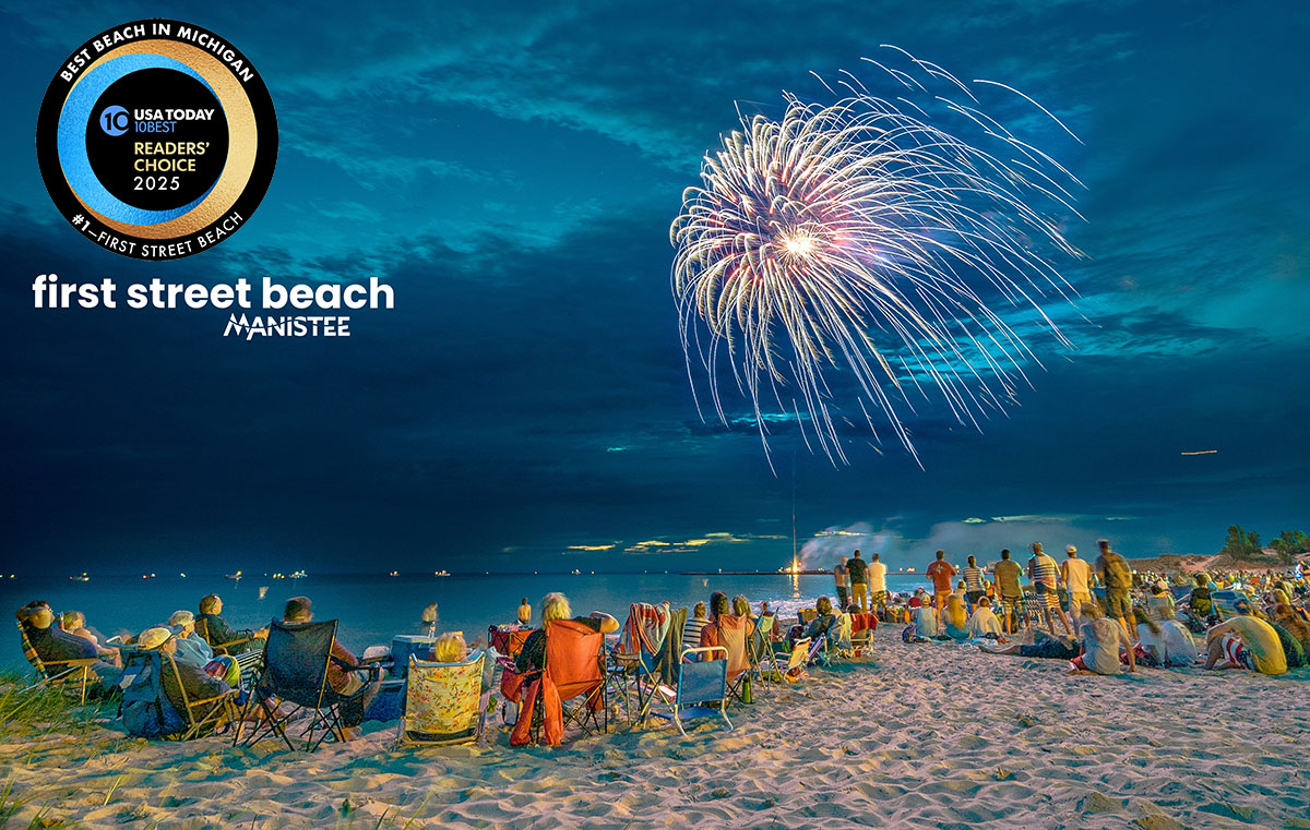 2025First Street Beach Manistee_10Best 2025 logo banner First Street Beach Manistee Top 10 Best