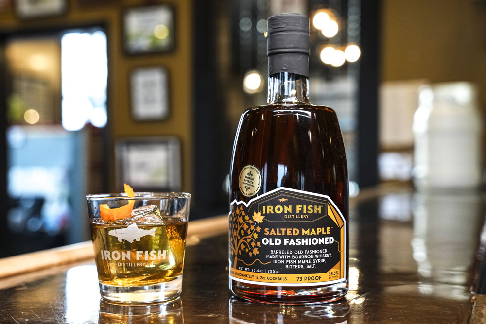 Iron Fish_Old Fashioned Iron Fish Bourbon bottle