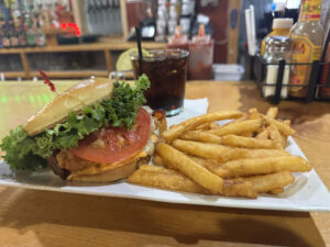 Chicken leghorn sandwich at Grille 44