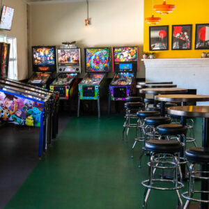 Pinball machines at the Outsider